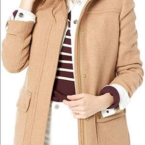 J. Crew Vail Faux Fur Parka in Camel Size 6